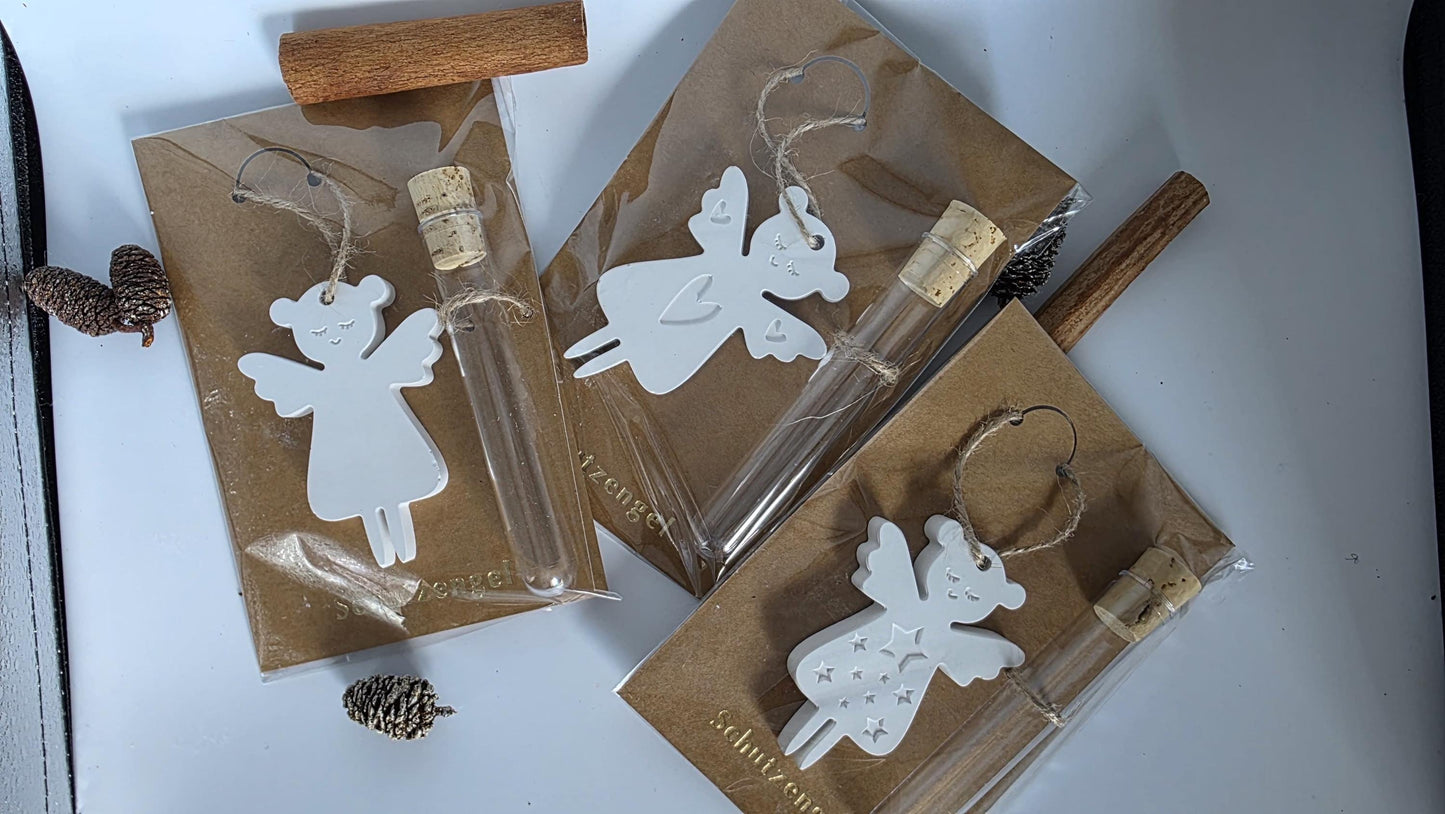 Geldgeschenk Weihnachten in der Tüte mit Schutzengel Weihnachten to go Wichtelgeschenk & Mini-Weihnachtsgeschenk Kleines Weihnachtsgeschenk