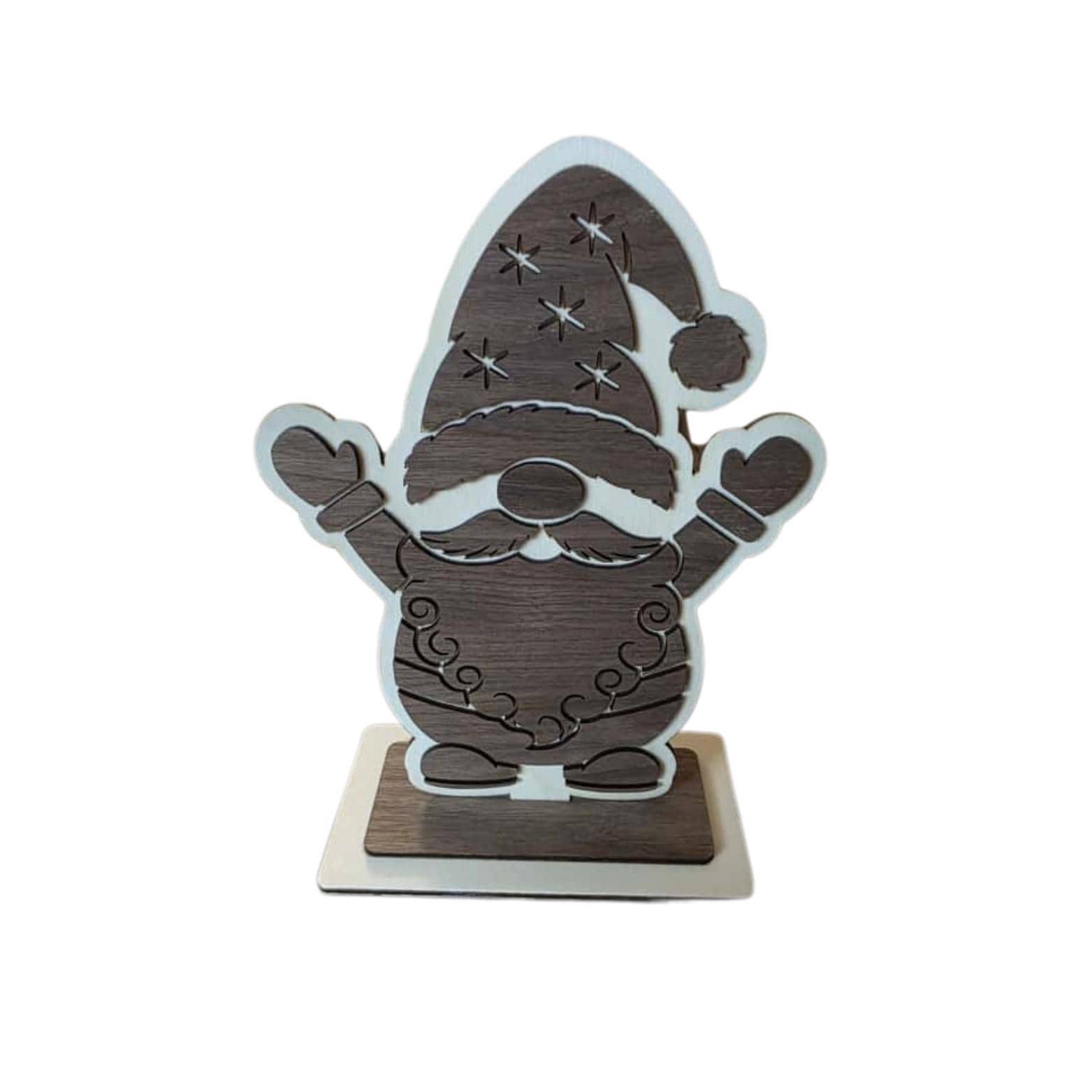 Wichtel Weihnachten Holz Wichtel Geschenk – Weihnachtswichtel aus Walnussholz & Pappel – Handgemachte Weihnachtsdeko – Wichtel Holzfigur