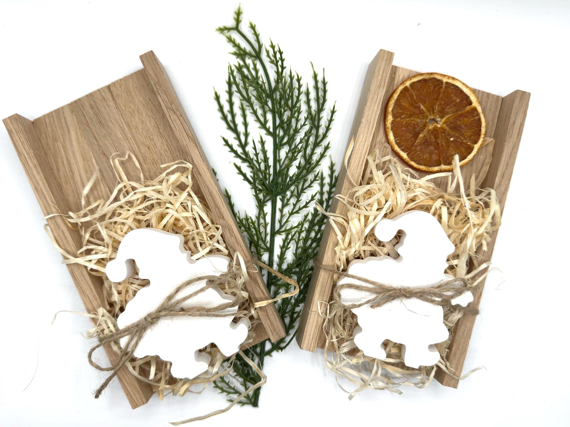 Weihnachts-Deko Nikolaus auf Holzgestell – Handgefertigt, Mini-Wichtelgeschenk & Weihnachten to go