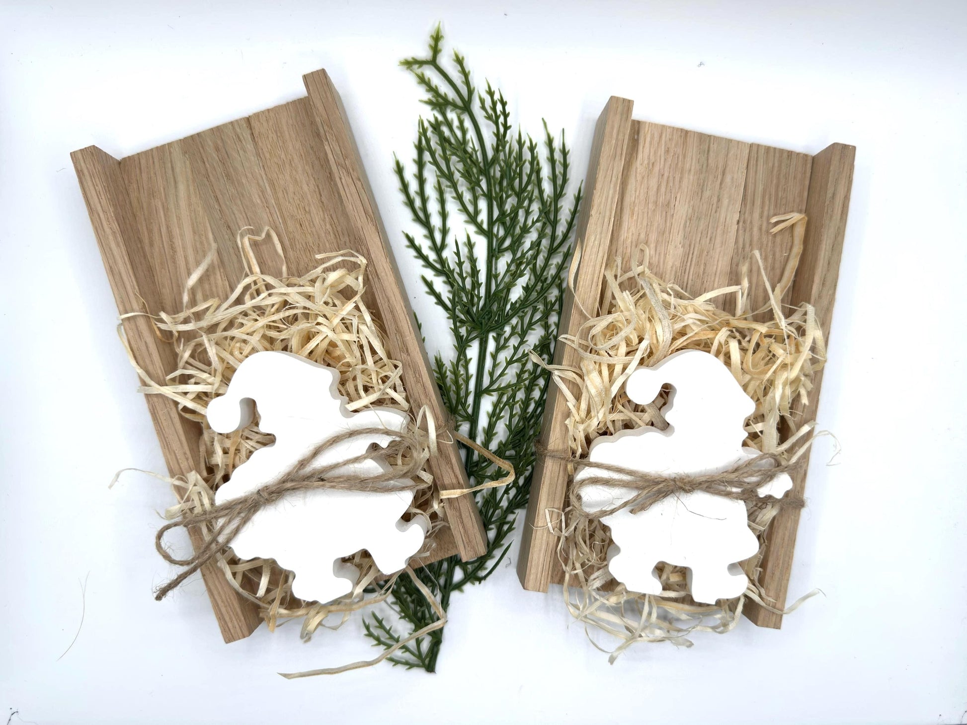 Weihnachts-Deko Nikolaus auf Holzgestell – Handgefertigt, Mini-Wichtelgeschenk & Weihnachten to go