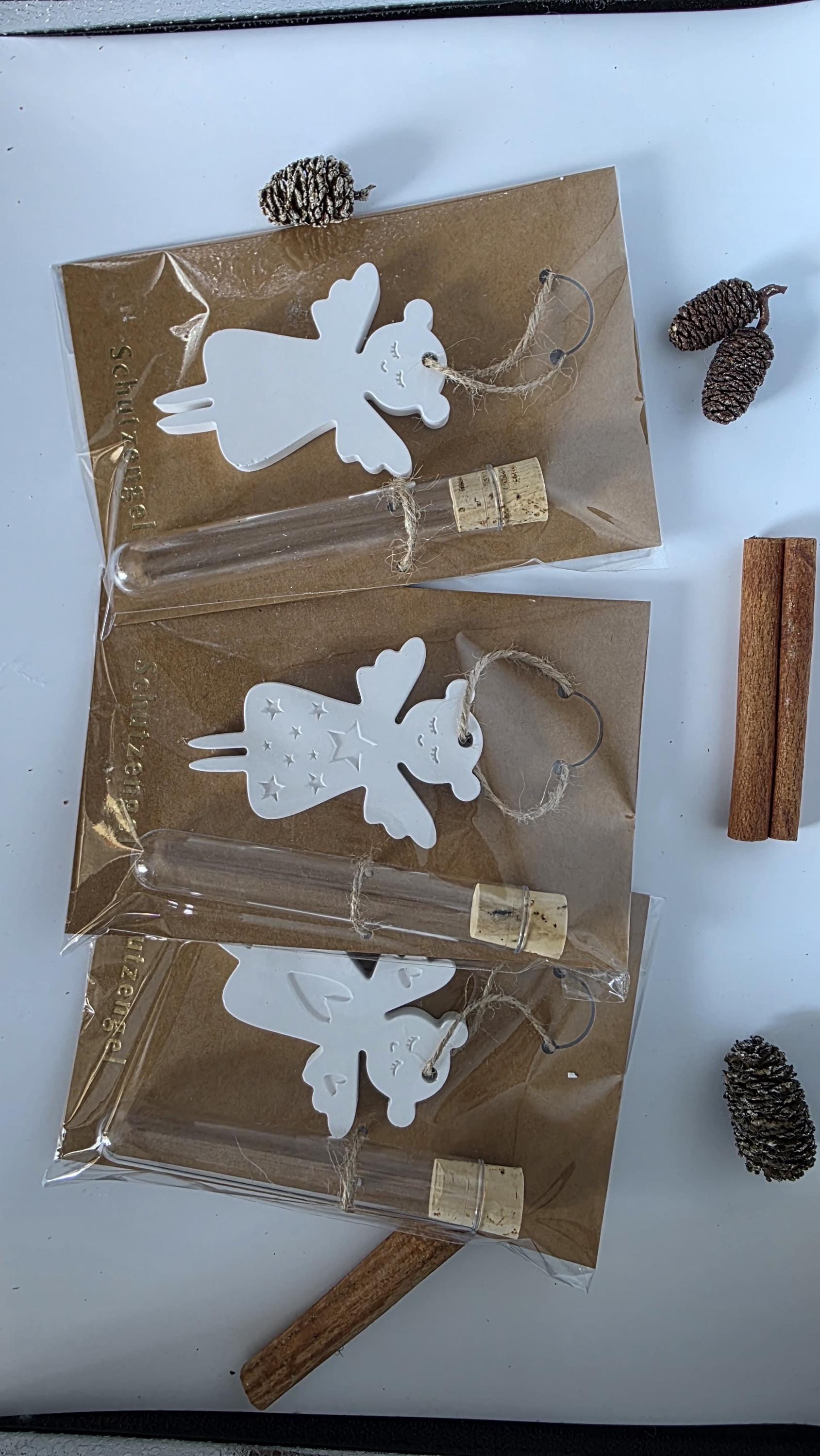 Geldgeschenk Weihnachten in der Tüte mit Schutzengel Weihnachten to go Wichtelgeschenk & Mini-Weihnachtsgeschenk Kleines Weihnachtsgeschenk