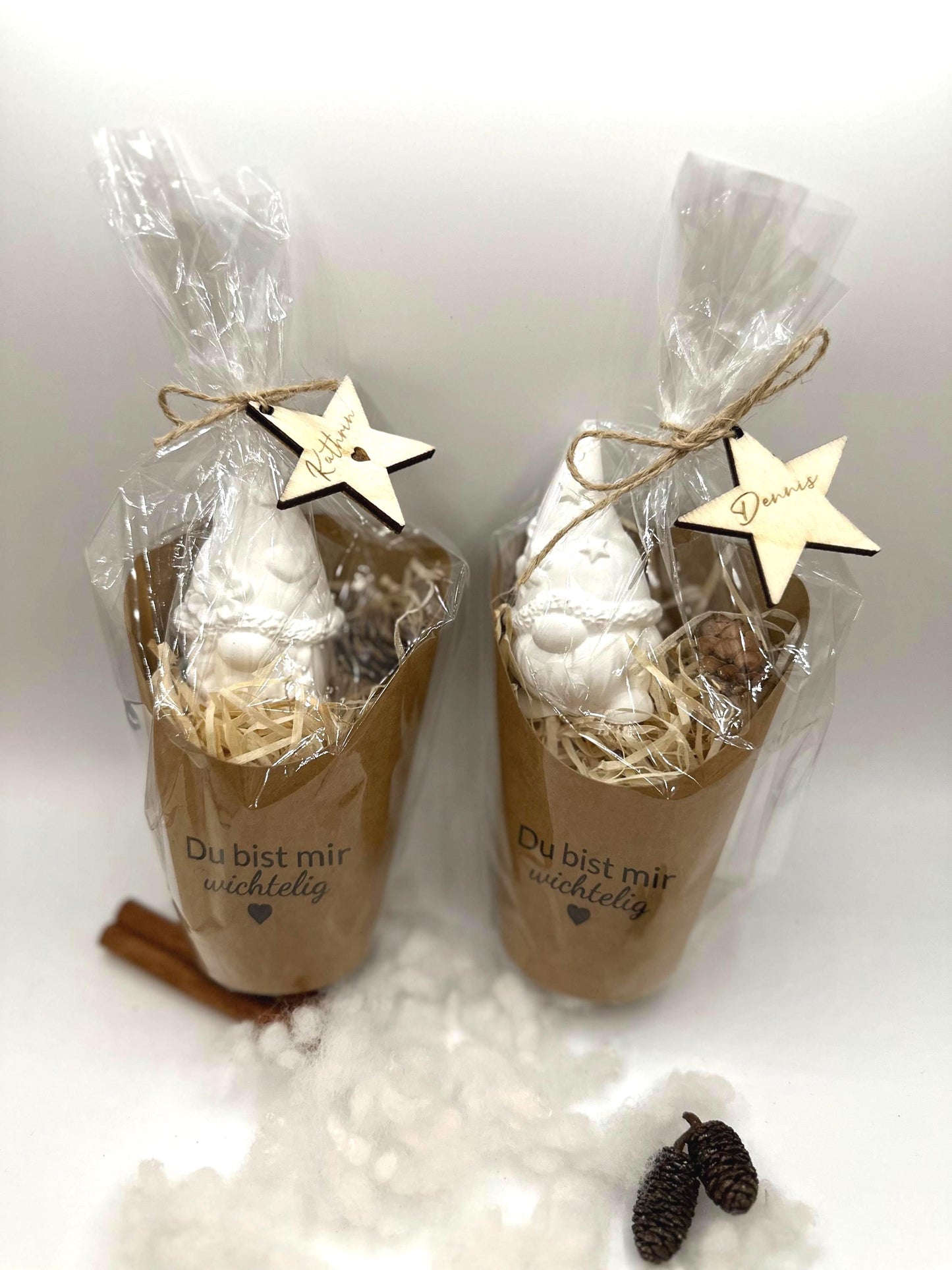 Wichtelgeschenk Kollegen Weihnachtsgeschenk personalisiert Geschenk Mitarbeiter Wichtel Figur Deko Holz Kleine Weihnachtsgeschenke