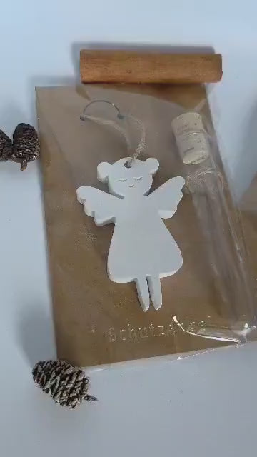 Geldgeschenk Weihnachten in der Tüte mit Schutzengel  Weihnachten to go Wichtelgeschenk & Mini-Weihnachtsgeschenk Kleines Weihnachtsgeschenk