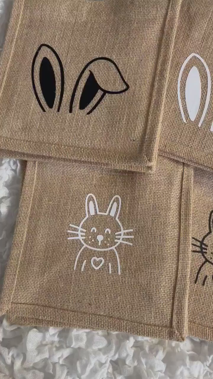 Ostertasche Geschenktasche Ostern aus Jute - Geschenk Ostern - Ostergeschenk - Mitbringsel Ostern - Easter - Frohe Ostern