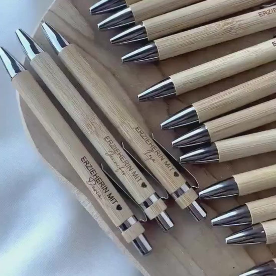 Kugelschreiber personalisiert für sie Geschenk für Erzieher Geschenk für Lehrer Geschenk personalisiert Dankeschön Lehrer mit Herz Erzieher