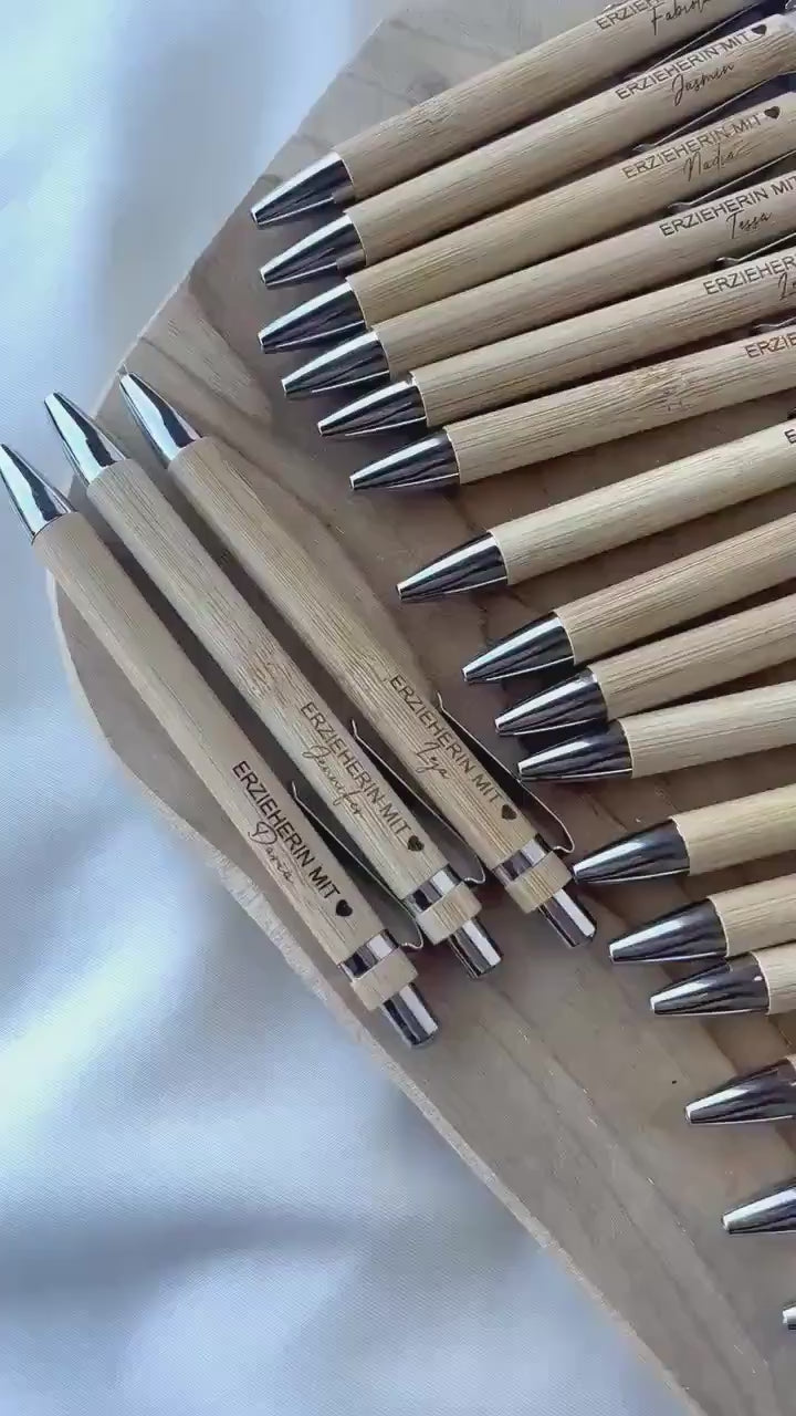 Kugelschreiber personalisiert für sie Geschenk für Erzieher Geschenk für Lehrer Geschenk personalisiert Dankeschön Lehrer mit Herz Erzieher