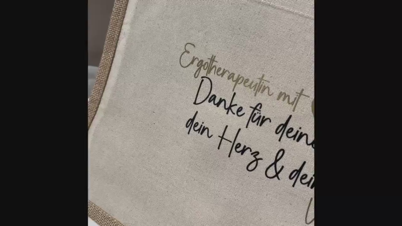 Einkaufstasche personalisiert Erzieher Abschiedsgeschenk Lehrerin Ergotherapeuten Geschenk Kita Kindergarten Abschied Dankeschön Erzieher